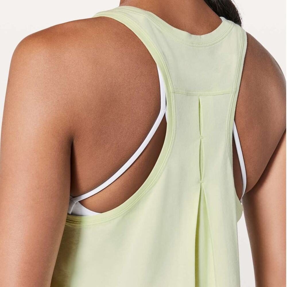 Lululemon Love Tank Top Pleated Dewy Pima Cotton - Picture 5 of 8